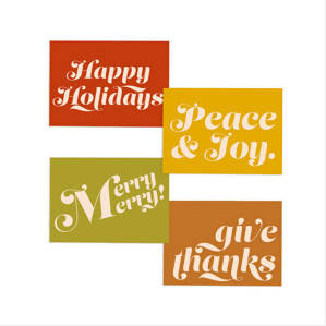 Holiday Message Card Set