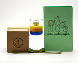 Cactus Journal & Succulent Candle Gift Set
