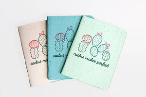 'Cactus Makes Perfect' Journal (Large)