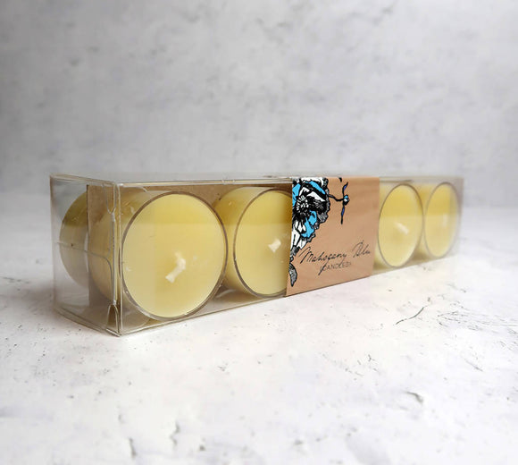 Beeswax Tealight Candles, 10 pack.