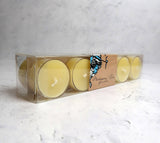 Beeswax Tealight Candles, 10 pack.