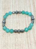 Green Aventurine & Pyrite Bracelet