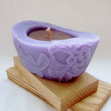 Large Chantilly Beeswax Candle